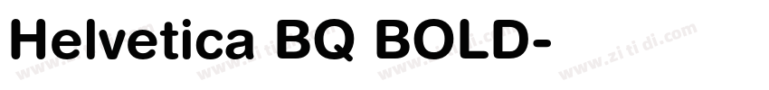 Helvetica BQ BOLD字体转换